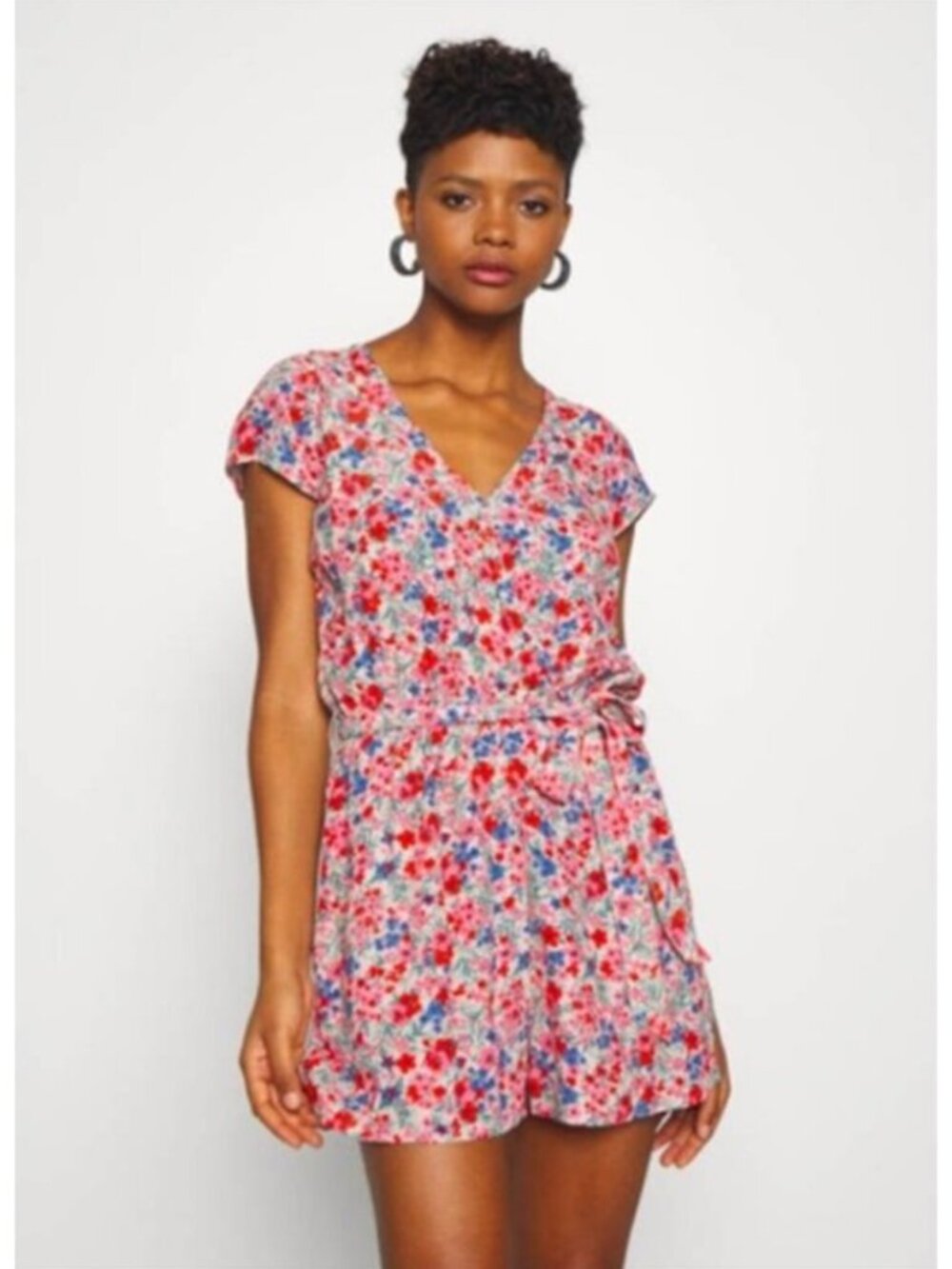 American Eagle Floral Romper Women Small Boho Cottagecore Festival Spring Outfit